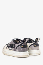 Fendi Black/White Canvas Rise Tie Dye Sneakers Size 36 (As Is)