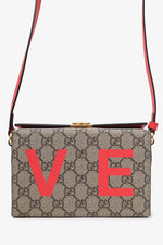 Gucci Brown GG Supreme Valentine\'s Day Mini 'Love' Trunk Box Bag