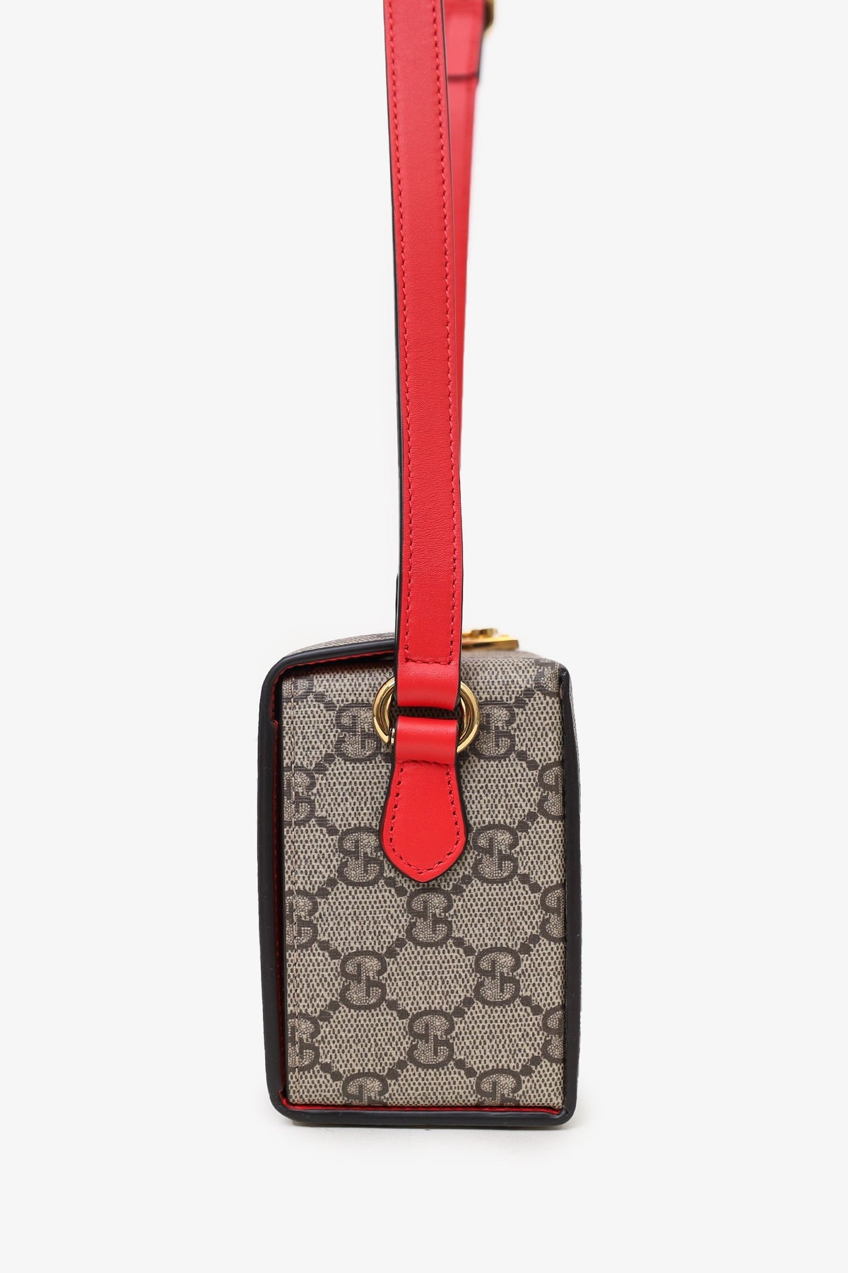 Gucci Brown GG Supreme Valentine\'s Day Mini 'Love' Trunk Box Bag