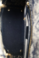 Christian Dior Black/White Toile de Jouy 'Lady D-Lite' Top Handle with Strap