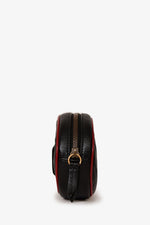 Gucci Black/Red Leather GG Marmont Belt Bag Size 95/38
