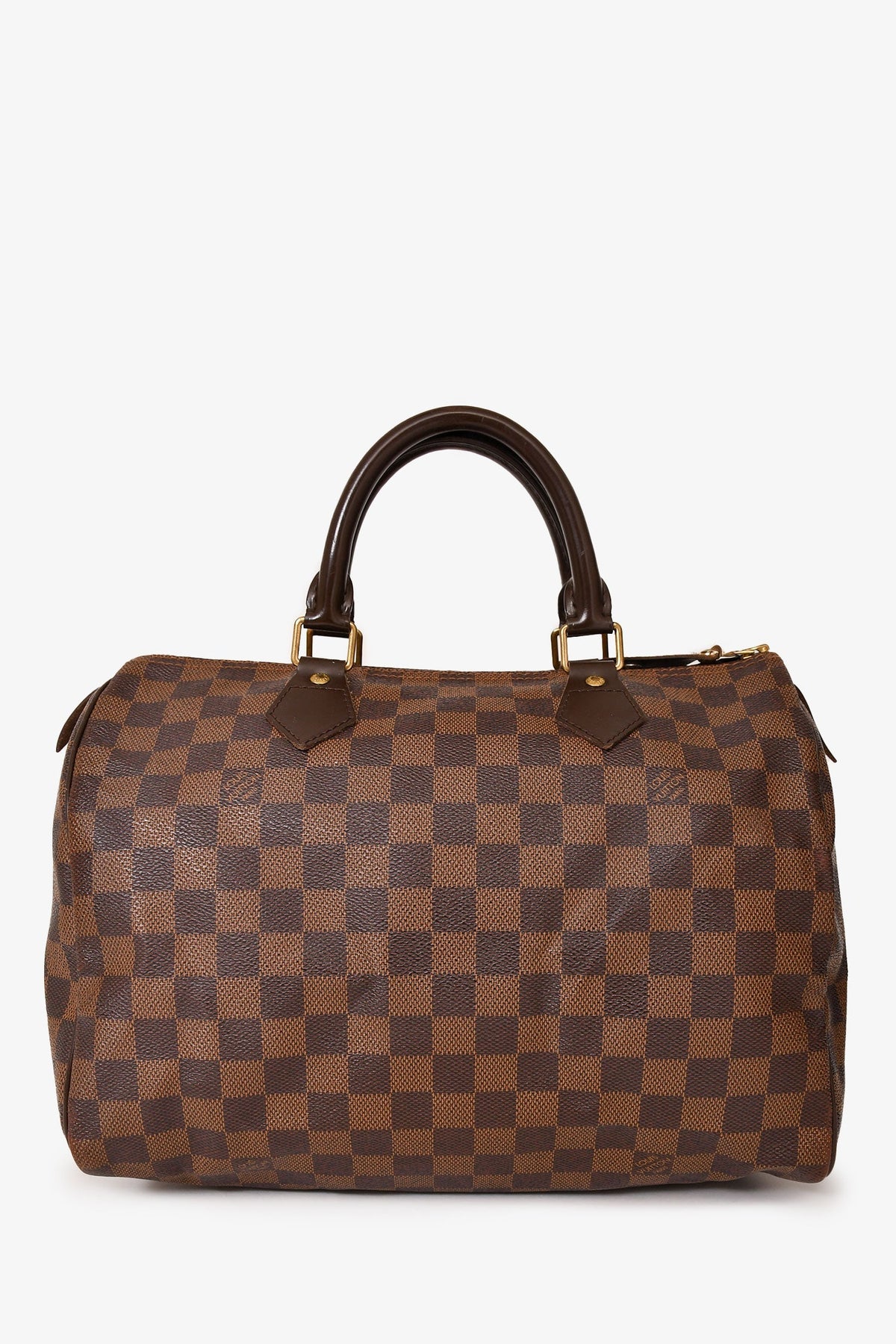 Louis Vuitton 2011 Brown Canvas/Leather Damier Ebene Speedy 30