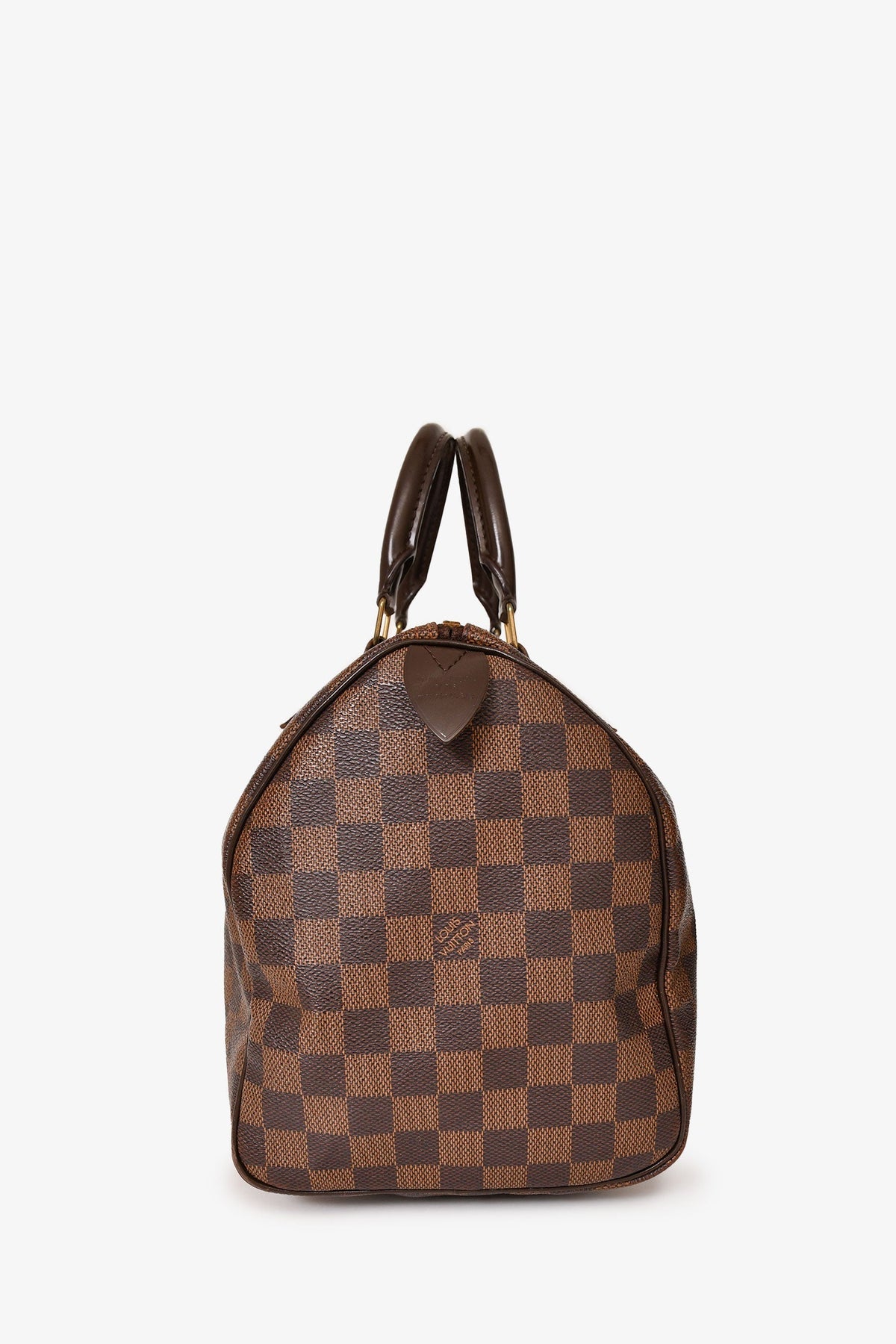 Louis Vuitton 2011 Brown Canvas/Leather Damier Ebene Speedy 30