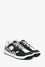 Gucci Black/White Leather/Rubber 'Basket Low' Sneaker Size 38.5