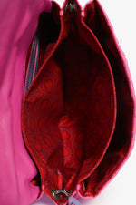 Christian Dior 2012 Pink/Purple Patent Trim Cannage Leather Flap Shoulder Bag