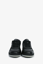 Christian Dior Black Leather Oblique' B27 Uptown Low'Sneakers Size 42 Mens