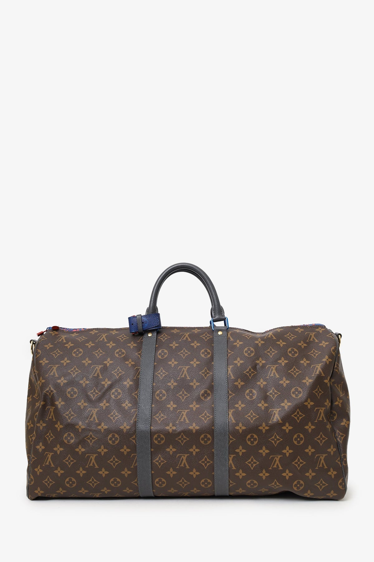 Louis Vuitton 2018 Limited Edition Monogram Taiga Outdoor Keepall Bandouliere 55 with Strap