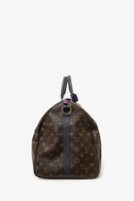 Louis Vuitton 2018 Limited Edition Monogram Taiga Outdoor Keepall Bandouliere 55 with Strap