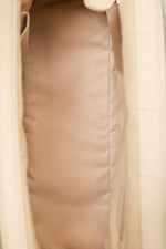 Christian Dior 2006 Beige/White Coated Canvas Diorissimo Romantique Shoulder Bag