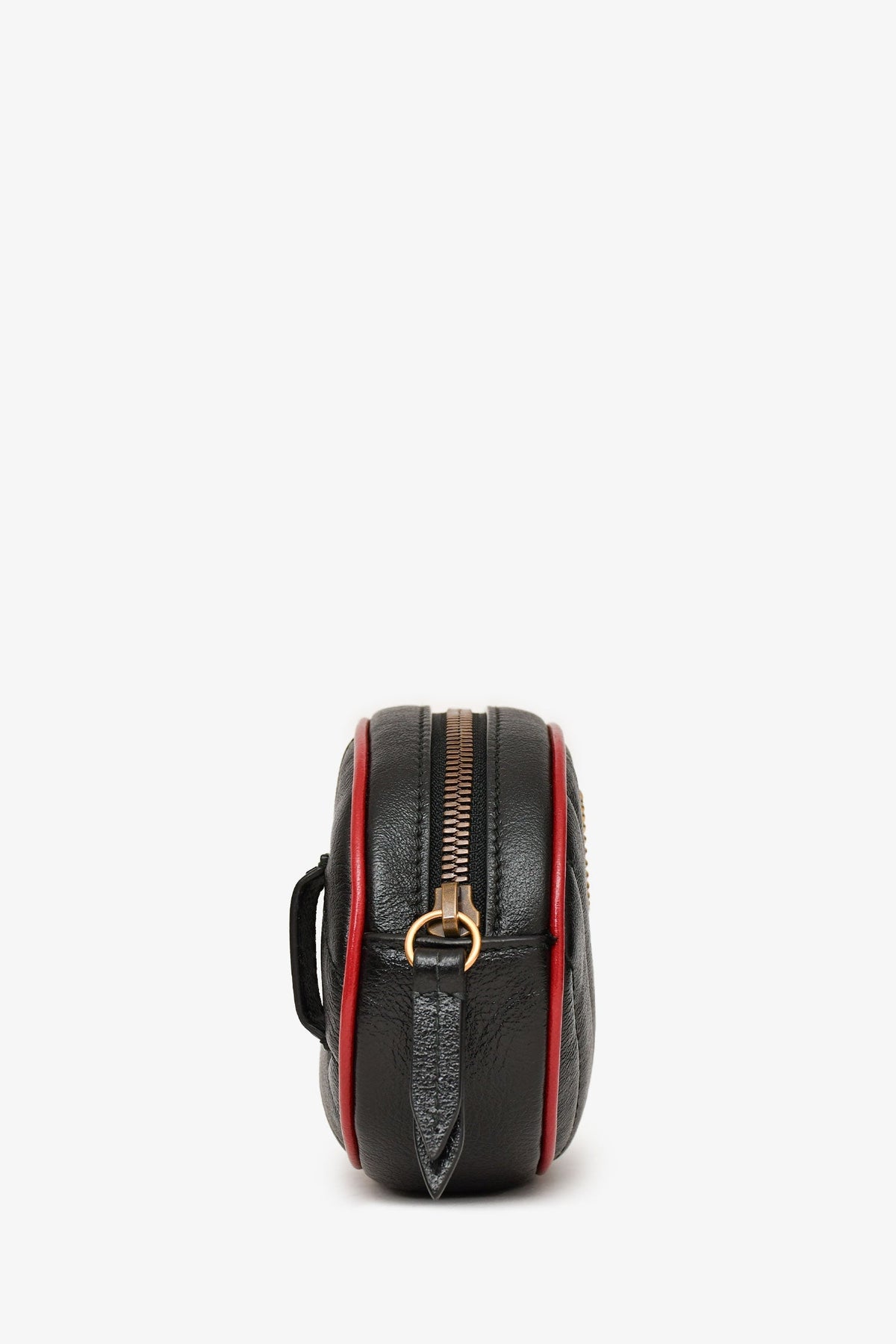 Gucci Black/Red Quilted GG Marmont Belt Bag sz 85/34