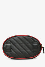 Gucci Black/Red Quilted GG Marmont Belt Bag sz 85/34