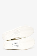 Gucci White/Grey Leather GG Logo Sneakers Size 34.5