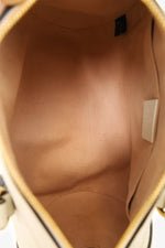 Gucci White Leather Small Ophidia Sylvie Web Boston Bag with Strap