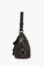 Christian Dior 2006 by John Galliano Black Leather 'Gaucho Saddle' Bag