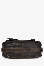 Christian Dior 2006 by John Galliano Black Leather 'Gaucho Saddle' Bag