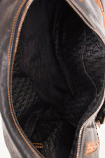 Christian Dior 2006 by John Galliano Black Leather 'Gaucho Saddle' Bag