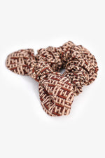 Fendi Pink/Red Pattern Scrunchie Hair Tie