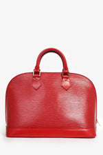 Louis Vuitton 1996 Red Epi Leather 'Alma' PM Top Handle