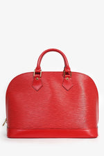 Louis Vuitton 1996 Red Epi Leather 'Alma' PM Top Handle