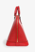 Louis Vuitton 1996 Red Epi Leather 'Alma' PM Top Handle