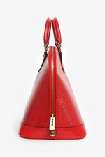 Louis Vuitton 1996 Red Epi Leather 'Alma' PM Top Handle