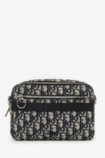 Christian Dior 2019 Navy/Cream Oblique Safari Bag with Strap