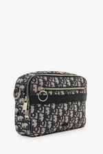 Christian Dior 2019 Navy/Cream Oblique Safari Bag with Strap