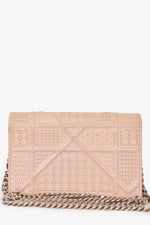 Christian Dior Pink Patent Cannage Mini 'Diorama' Pouch on Chain