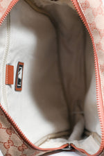 Gucci x New York Yankees Canvas Leather Trimmed Backpack