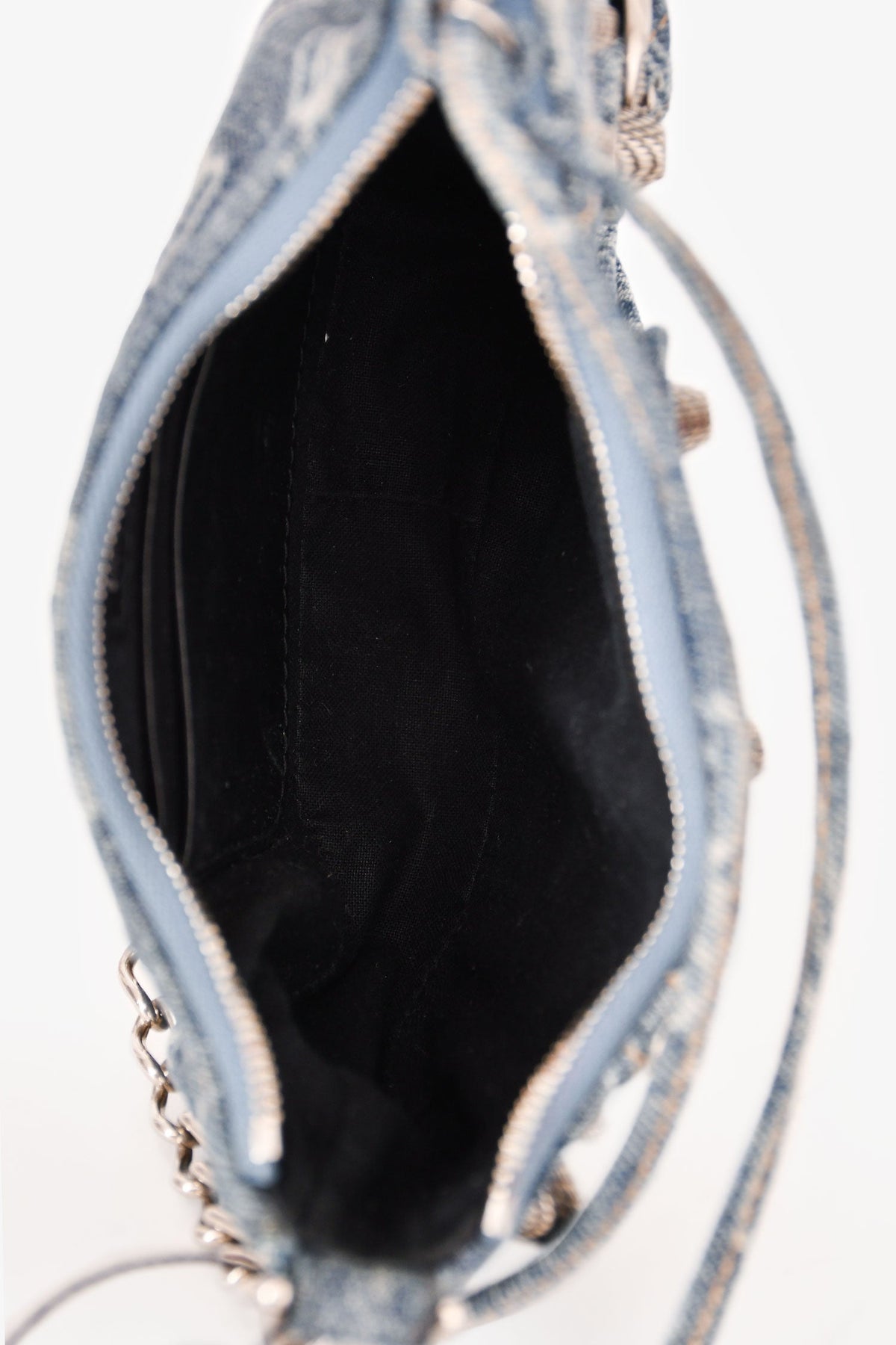 Balenciaga Denim Le Cagole Mini BB Cagoule Bag