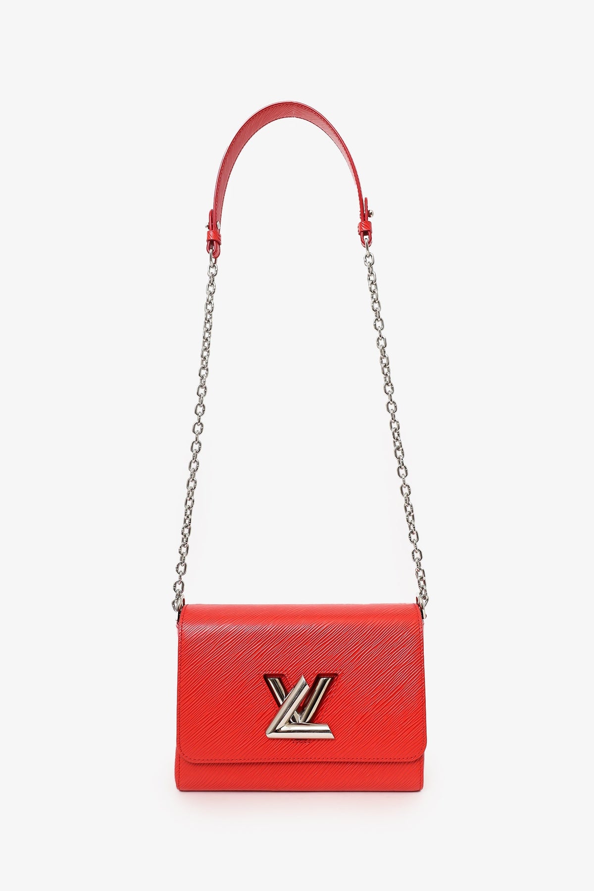 Louis Vuitton 2015 Red Epi Leather Twist PM Chain Bag