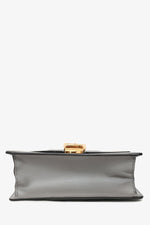 Gucci Grey Leather Sylvie Shoulder Bag