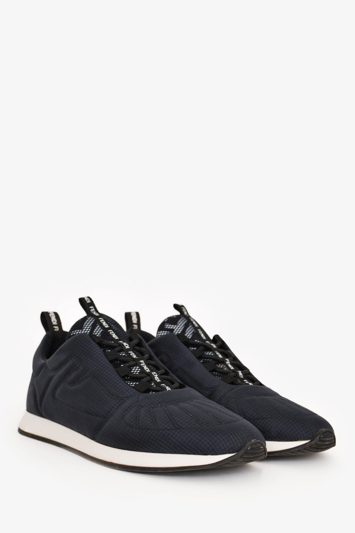 Fendi Navy/Black Nylon Sneakers