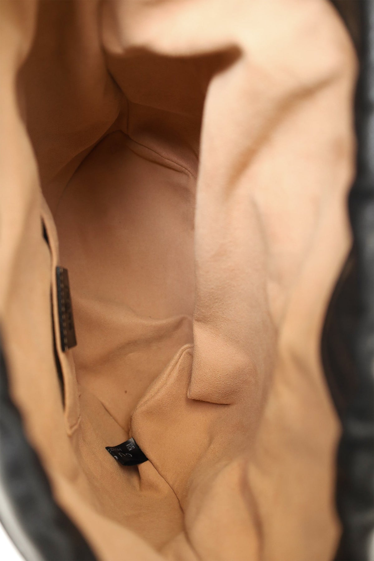 Gucci Black Leather 1955 Horsebit Drawstring Bucket Bag