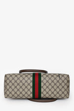 Gucci X Balenciaga Brown BB Supreme Ophidia 'This is Not a Gucci Bag' Printed Shopping Tote