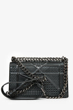 Christian Dior Grey Leather Small Diorama Shoulder Bag