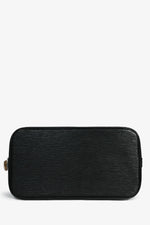 Louis Vuitton 1998 Black Epi Leather Alma MM Top Handle