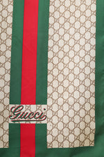 Gucci Brown/Green Monogram Scarf