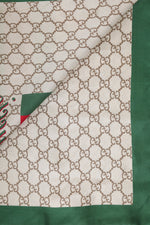 Gucci Brown/Green Monogram Scarf