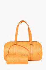 Louis Vuitton 2003 Yellow Epi Leather 'Soufflot Duo' Papillon Shoulder Bag