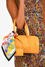 Louis Vuitton 2003 Yellow Epi Leather 'Soufflot Duo' Papillon Shoulder Bag