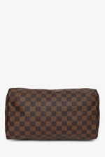 Louis Vuitton 2018 Brown Canvas/Leather Damier Ebene Speedy 30