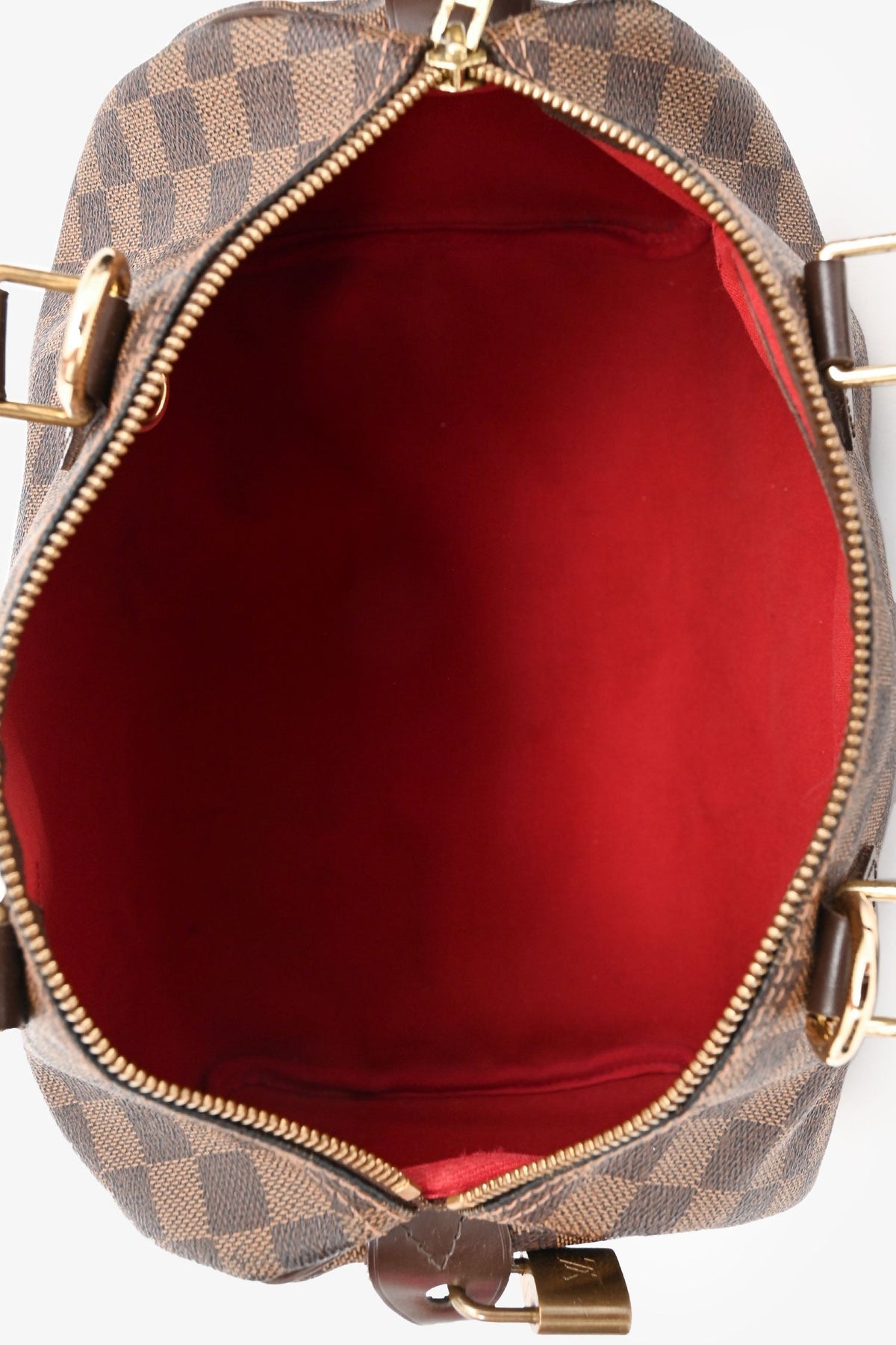 Louis Vuitton 2018 Brown Canvas/Leather Damier Ebene Speedy 30