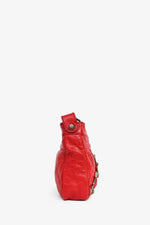 Balenciaga Red Leather 'Sac+Mirior' Crossbody Bag