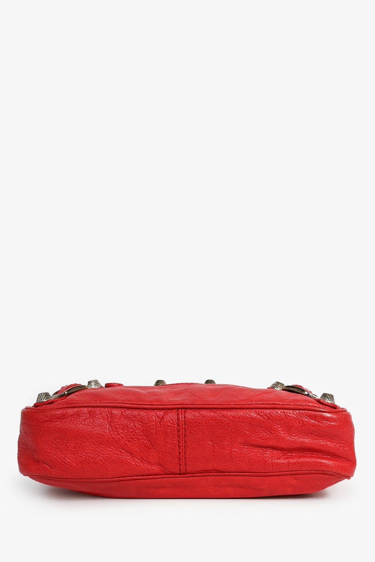 Balenciaga Red Leather 'Sac+Mirior' Crossbody Bag