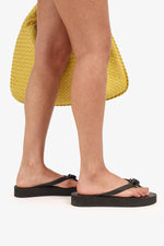 Gucci Black GG Logo Flip Flops Size 40