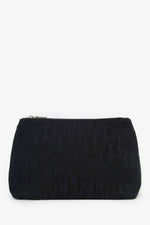 Christian Dior 2006 Black Oblique Trotter Canvas Clutch