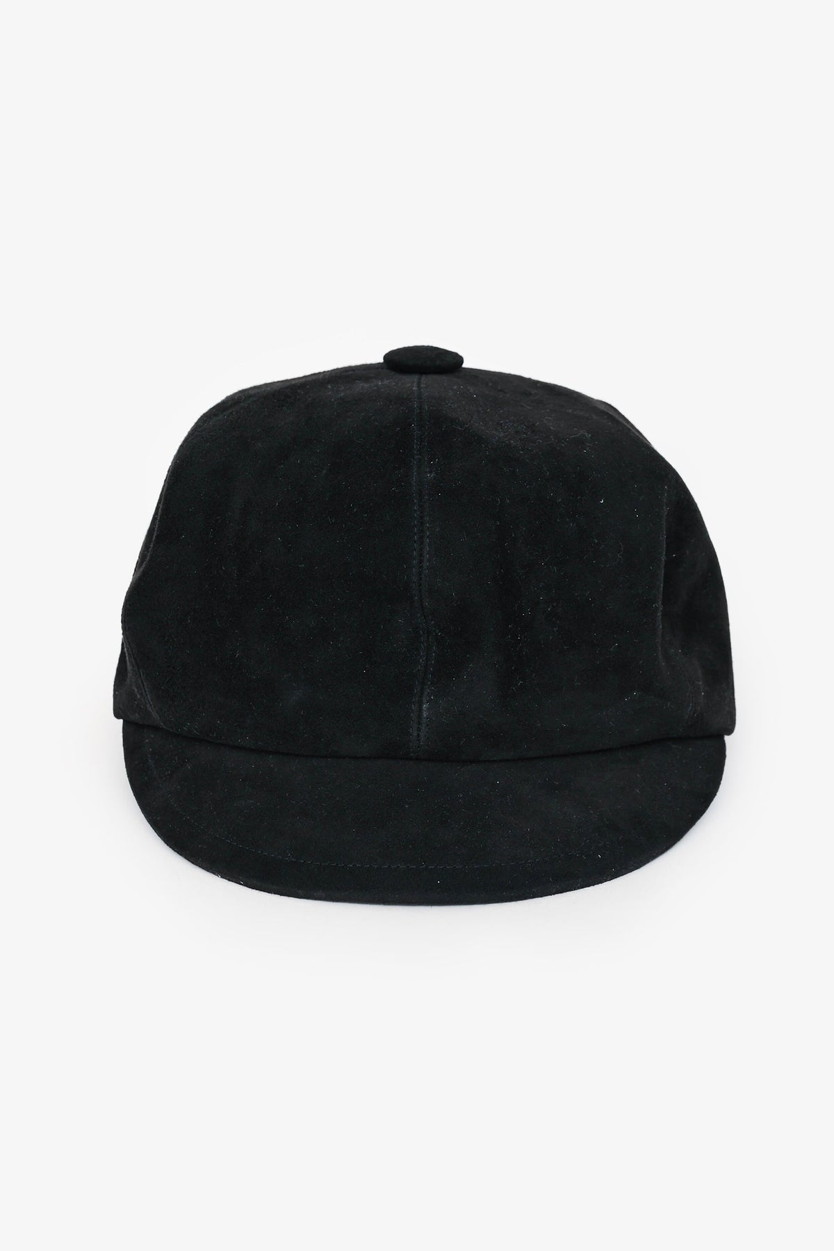Christian Dior Black Suede Newsboy Hat Size 57