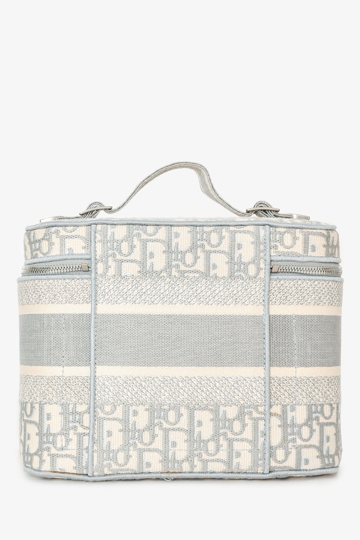 Christian Dior Grey Oblique Monogram Dior travel Vanity Case