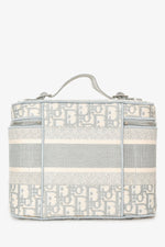 Christian Dior Grey Oblique Monogram Dior travel Vanity Case